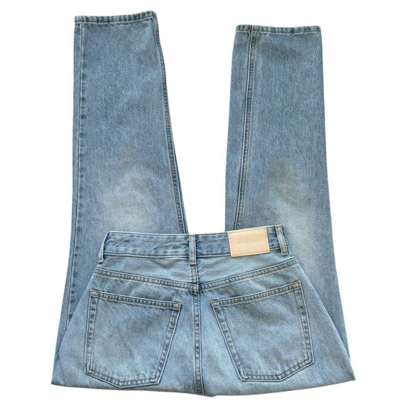 Everlane The Curvy 90s Cheeky Straight Jean High Rise Women's 26 Crop Blue Denim - Picture 8 of 14